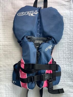 O’Neill Infant Life Jacket, Blue and Pink
